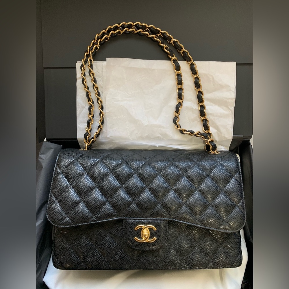 ‼️SOLD‼️ Chanel Classic Caviar Double Flap